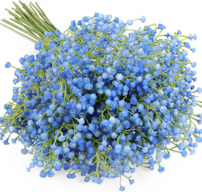 Babys Breath Artificial Flowers Bulk, 10Pcs Fake Gypsophila Bouquet Flowers Real Touch Faux Babies Breath Arrangement for Wedding Floral Party Home Centerpieces Vase Decoration, Yellow