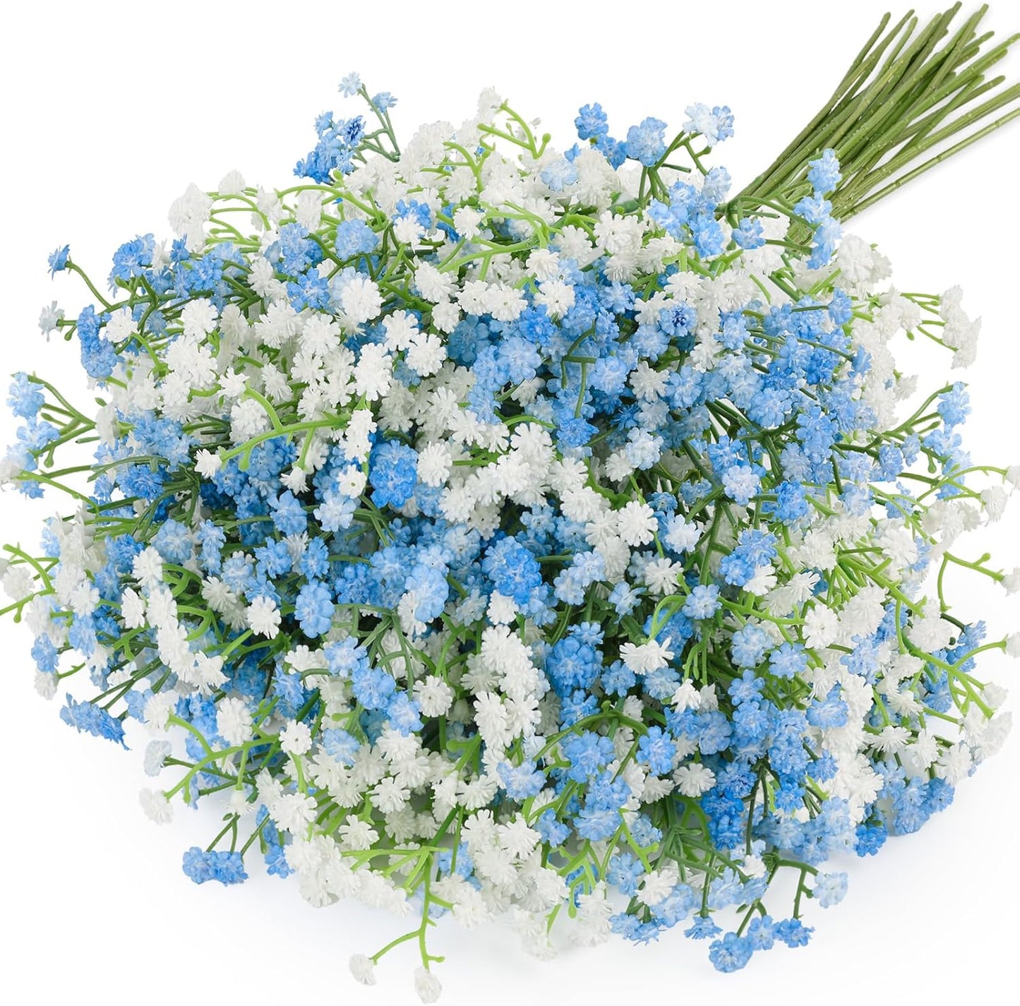 Babys Breath Artificial Flowers Bulk, 10Pcs Fake Gypsophila Bouquet Flowers Real Touch Faux Babies Breath Arrangement for Wedding Floral Party Home Centerpieces Vase Decoration, Yellow