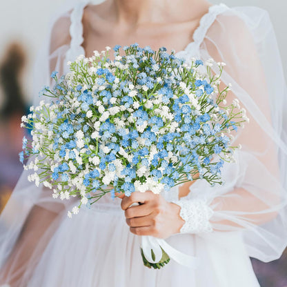 Babys Breath Artificial Flowers Bulk, 10Pcs Fake Gypsophila Bouquet Flowers Real Touch Faux Babies Breath Arrangement for Wedding Floral Party Home Centerpieces Vase Decoration, Yellow