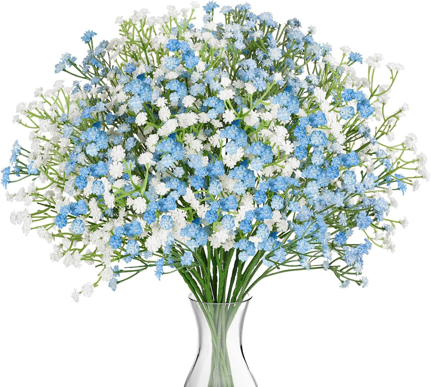 Babys Breath Artificial Flowers Bulk, 10Pcs Fake Gypsophila Bouquet Flowers Real Touch Faux Babies Breath Arrangement for Wedding Floral Party Home Centerpieces Vase Decoration, Yellow