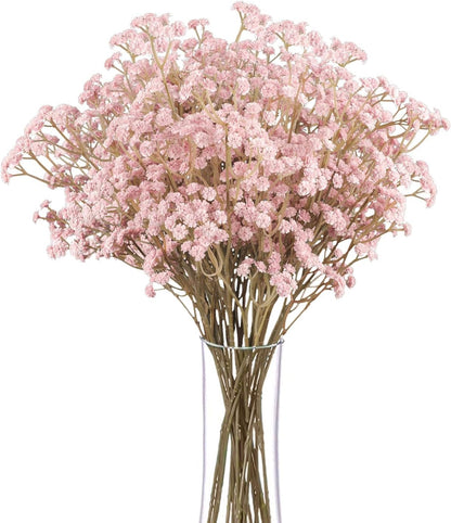 Babys Breath Artificial Flowers Bulk, 10Pcs Fake Gypsophila Bouquet Flowers Real Touch Faux Babies Breath Arrangement for Wedding Floral Party Home Centerpieces Vase Decoration, Yellow