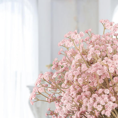 Babys Breath Artificial Flowers Bulk, 10Pcs Fake Gypsophila Bouquet Flowers Real Touch Faux Babies Breath Arrangement for Wedding Floral Party Home Centerpieces Vase Decoration, Yellow