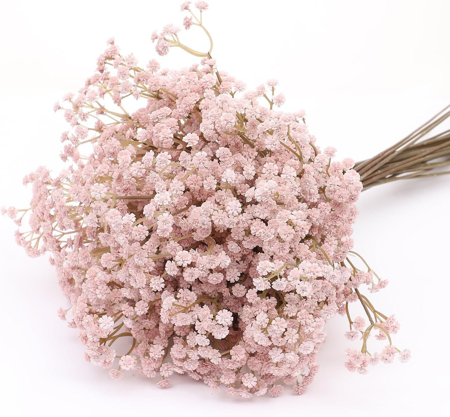 Babys Breath Artificial Flowers Bulk, 10Pcs Fake Gypsophila Bouquet Flowers Real Touch Faux Babies Breath Arrangement for Wedding Floral Party Home Centerpieces Vase Decoration, Yellow
