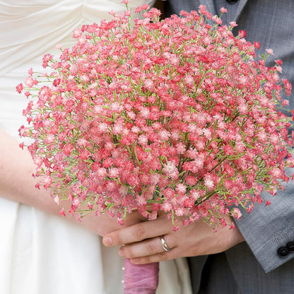 Babys Breath Artificial Flowers Bulk, 10Pcs Fake Gypsophila Bouquet Flowers Real Touch Faux Babies Breath Arrangement for Wedding Floral Party Home Centerpieces Vase Decoration, Yellow