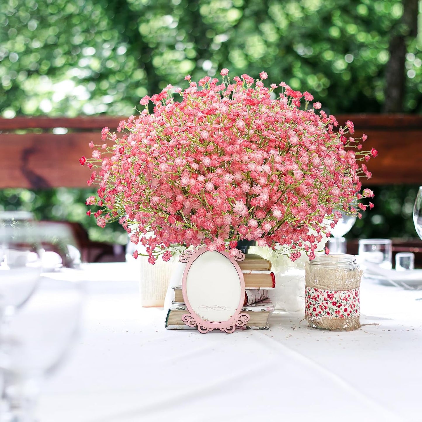 Babys Breath Artificial Flowers Bulk, 10Pcs Fake Gypsophila Bouquet Flowers Real Touch Faux Babies Breath Arrangement for Wedding Floral Party Home Centerpieces Vase Decoration, Yellow