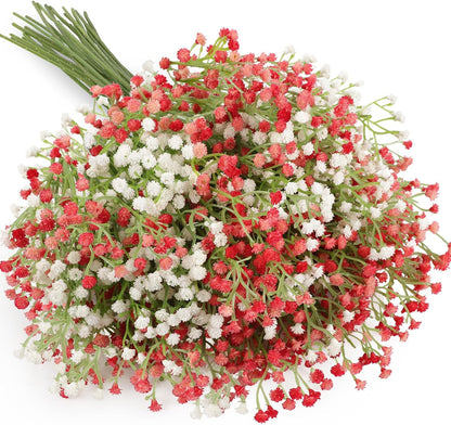 Babys Breath Artificial Flowers Bulk, 10Pcs Fake Gypsophila Bouquet Flowers Real Touch Faux Babies Breath Arrangement for Wedding Floral Party Home Centerpieces Vase Decoration, Yellow