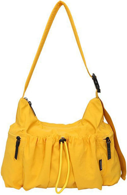 Nylon Crossbody Bag for Women, Slouchy Hobo Tote Bag Shoulder Purse | Large Messenger Bag, Travel Purse Casual Handbag for Work Daily Travel