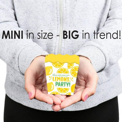 So Fresh - Lemon - Party Mini Favor Boxes - Citrus Lemonade Party Treat Candy Boxes - Set of 12