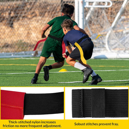 Flag Football Belts, Flag Football Set for Adults Kids and Youth, Flag Football Flags for Players Training Competition