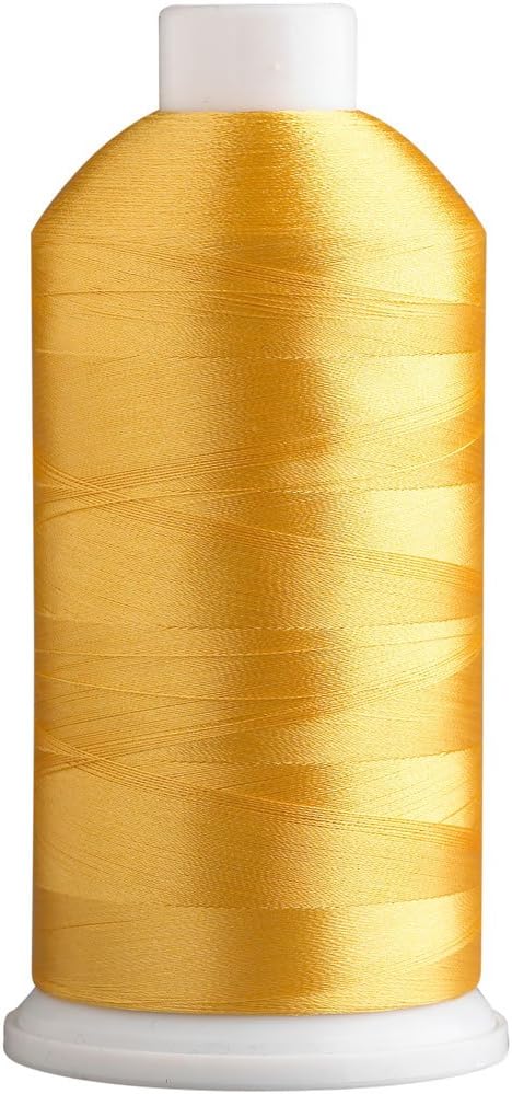 SuperB Polyester Embroidery Thread 40wt 5000m. Yellow Gold 286
