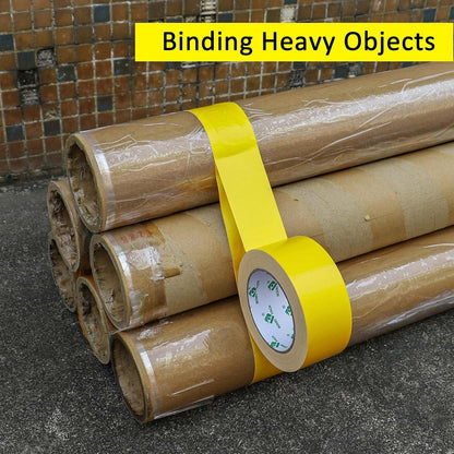 Light Yellow Duct Tape, 2Rolls Heavy Duty Strong Industrial Color Duct Tape 9.0 mil x 1.88inch x 30yds for Packing and Repairing