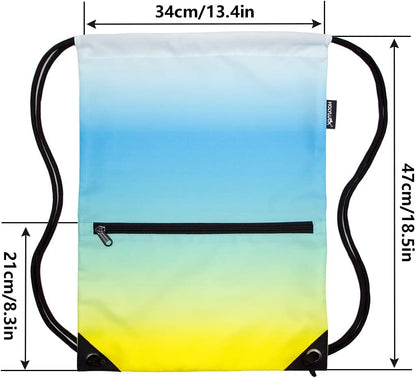 Drawstring Backpack Bag Sport Gym Sackpack