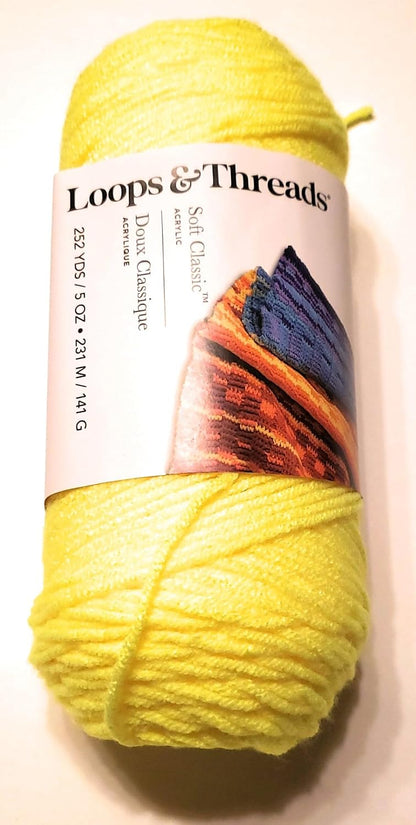 Soft Classic Yarn - 252 Yards - Medium (4) - Neon Yellow