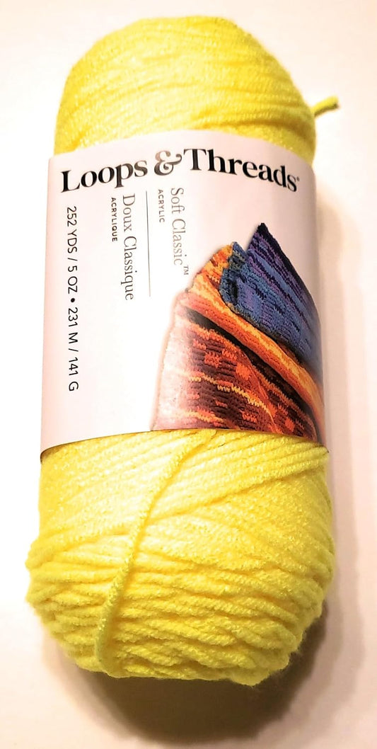 Soft Classic Yarn - 252 Yards - Medium (4) - Neon Yellow
