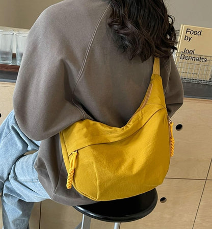 Hobo Bag for Women Men Crescent Shoulder Bag Retro Nylon Canvas Crossbody Bag Slouchy Corduroy Dumpling Bag Purse | Retro