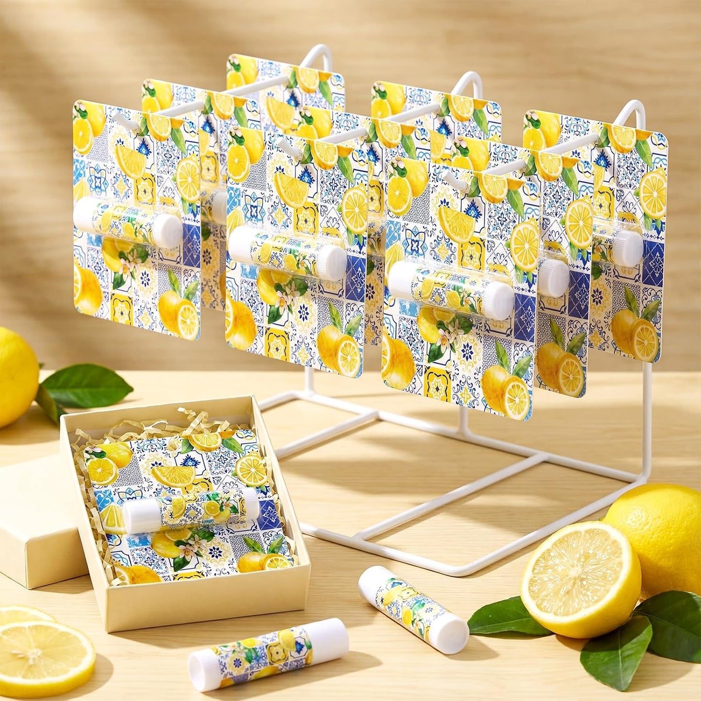 24 Pcs Italian Lemon Lip Balm Bulk Summer Lemon Party Favors Gifts