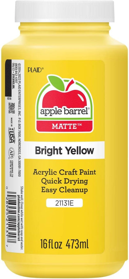 Acrylic Paint in Assorted Colors (16 Ounce), 21131 Bright Yellow