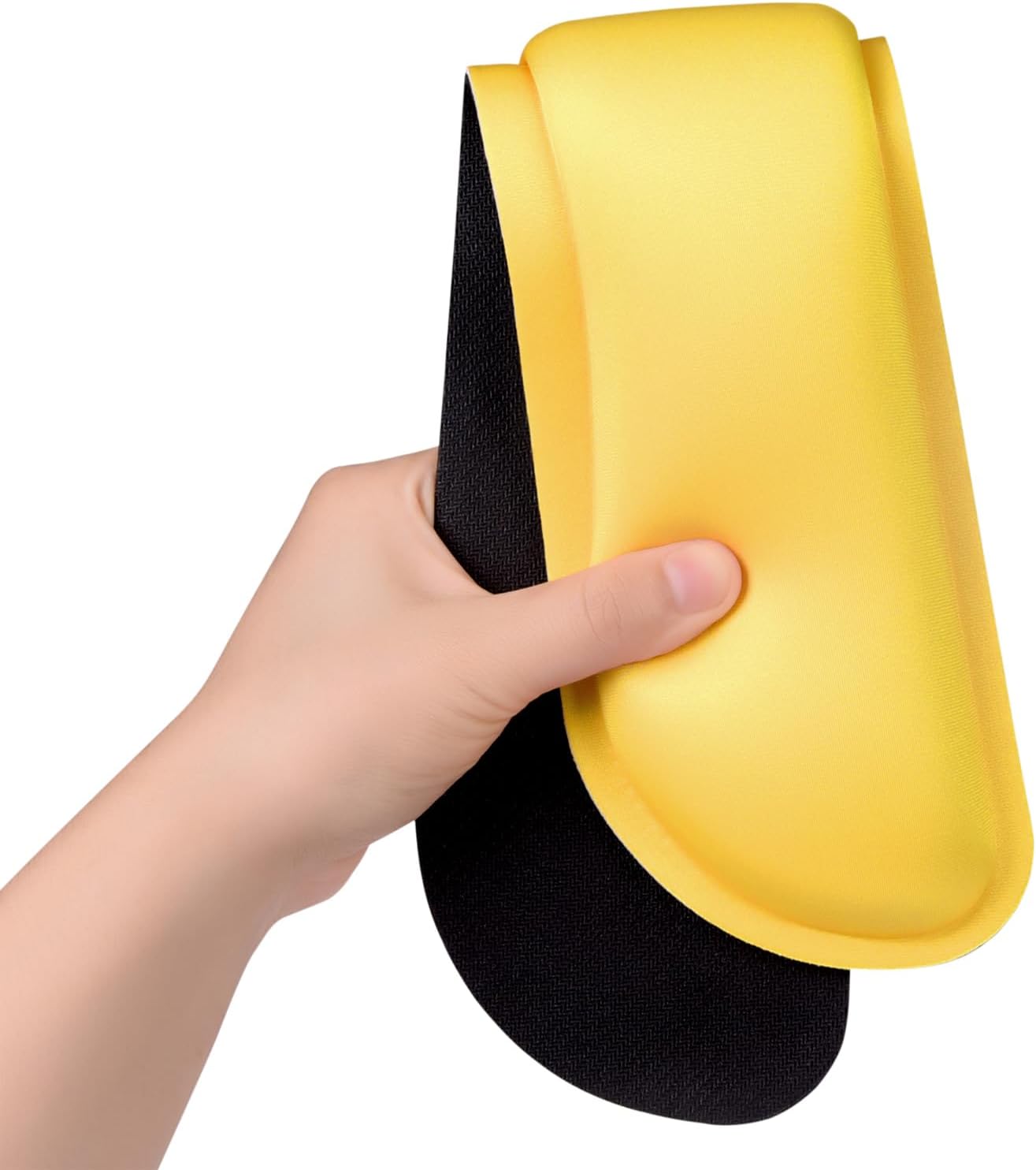 Enlarge Keyboard Wrist Rest, Cute Memory Foam Keyboard Wrist Cushion for Computer Desk Mats Support, Typing Pain Relief Ergonomic Mouse Pad Rests with Non-Slip Base for Gaming, Laptop, Yellow