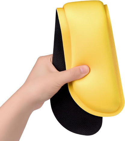 Enlarge Keyboard Wrist Rest, Cute Memory Foam Keyboard Wrist Cushion for Computer Desk Mats Support, Typing Pain Relief Ergonomic Mouse Pad Rests with Non-Slip Base for Gaming, Laptop, Yellow