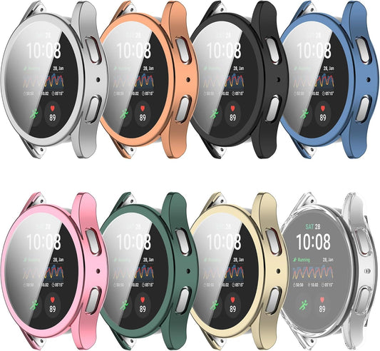 Screen Protector Case Compatible for Samsung Galaxy Watch 7 40mm 44mm Soft TPU Bumper Cover Case Replacement for Galaxy Watch 7 Smart Watch (8Colors, 44MM)