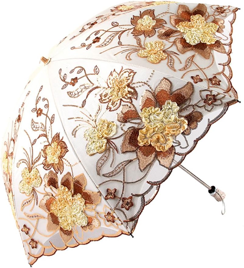 Flower Lace Parasols for Wedding Party Lace Bridal Umbrella
