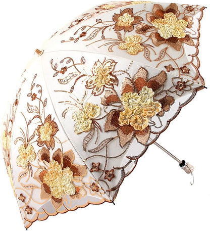 Flower Lace Parasols for Wedding Party Lace Bridal Umbrella