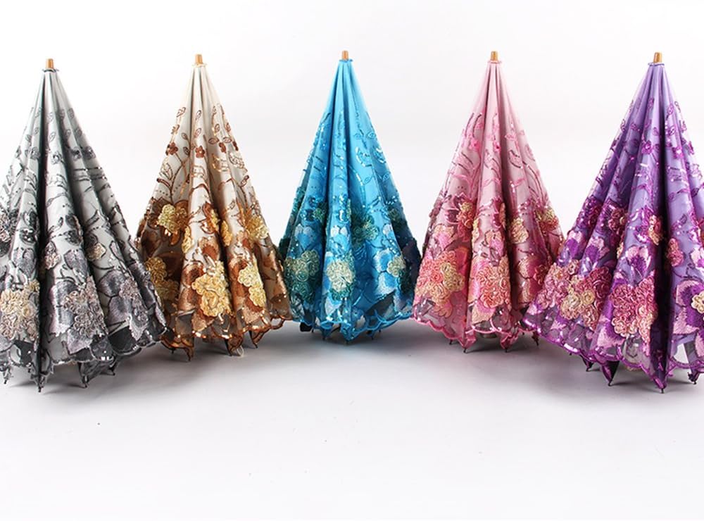 Flower Lace Parasols for Wedding Party Lace Bridal Umbrella