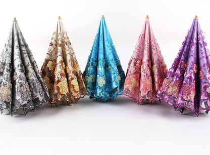 Flower Lace Parasols for Wedding Party Lace Bridal Umbrella