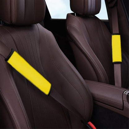 Solid Color Yellow Seat Belt Shoulder Pads Car Accessories for Women Girl, Car Accessories, Protect Adult Kids