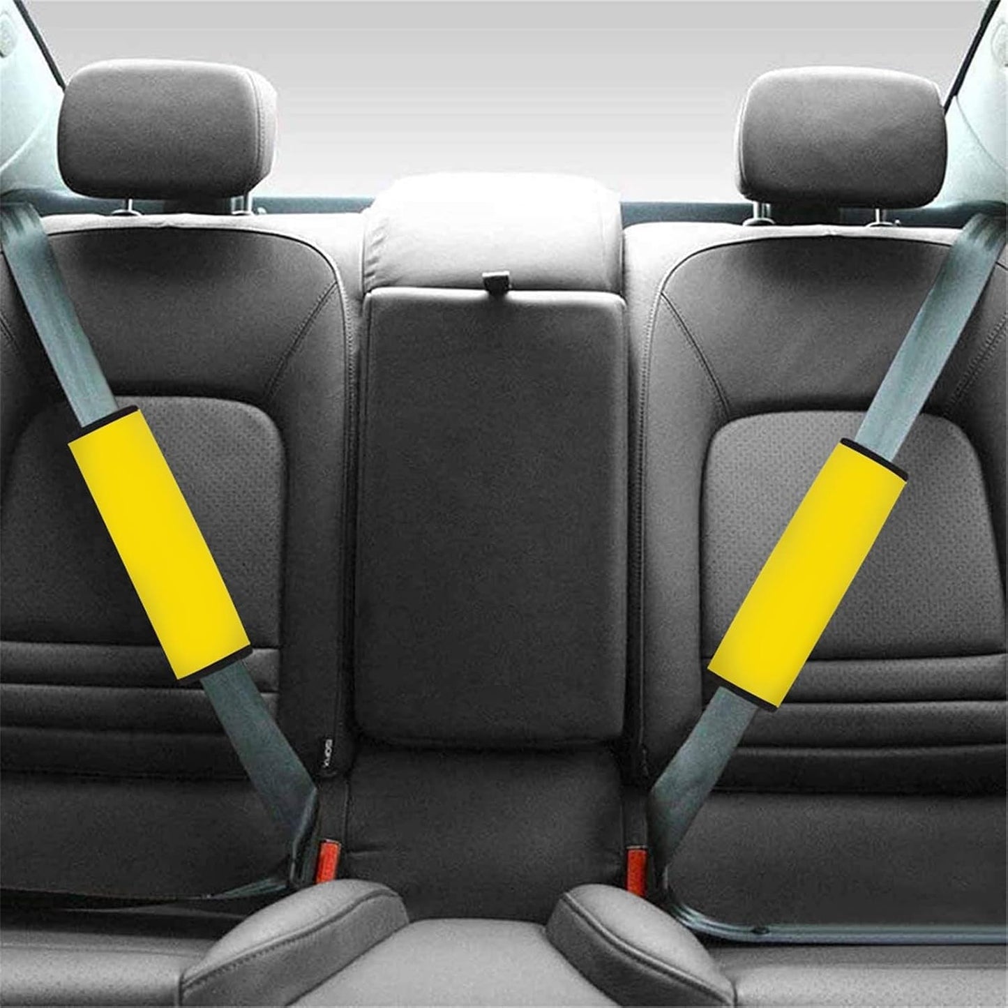 Solid Color Yellow Seat Belt Shoulder Pads Car Accessories for Women Girl, Car Accessories, Protect Adult Kids