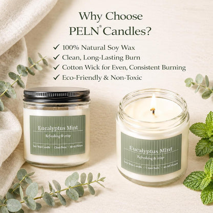 Scented Candles Gift Set,6 Pack Spring Summer Soy Wax Aromatherapy Candles,Lemon Verbena,Coconut Lime,Sea Salt Breeze, Citrus Basil, Eucalyptus Mint & Cherry Blossom