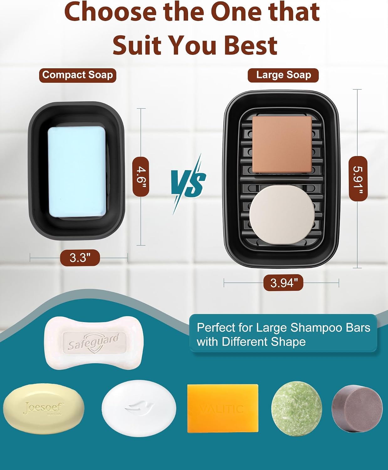 Leakproof Soap Dish with Lid & Draining Layer, Shatterproof Travel Bar Soap Holder Case Container, Portable Travel Size Toiletries Essentials for Camping, Gym, Bathroom, Yellow