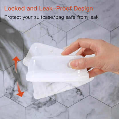Leakproof Soap Dish with Lid & Draining Layer, Shatterproof Travel Bar Soap Holder Case Container, Portable Travel Size Toiletries Essentials for Camping, Gym, Bathroom, Yellow