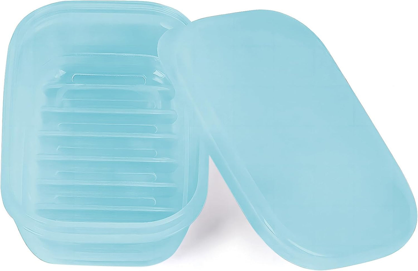 Leakproof Soap Dish with Lid & Draining Layer, Shatterproof Travel Bar Soap Holder Case Container, Portable Travel Size Toiletries Essentials for Camping, Gym, Bathroom, Yellow
