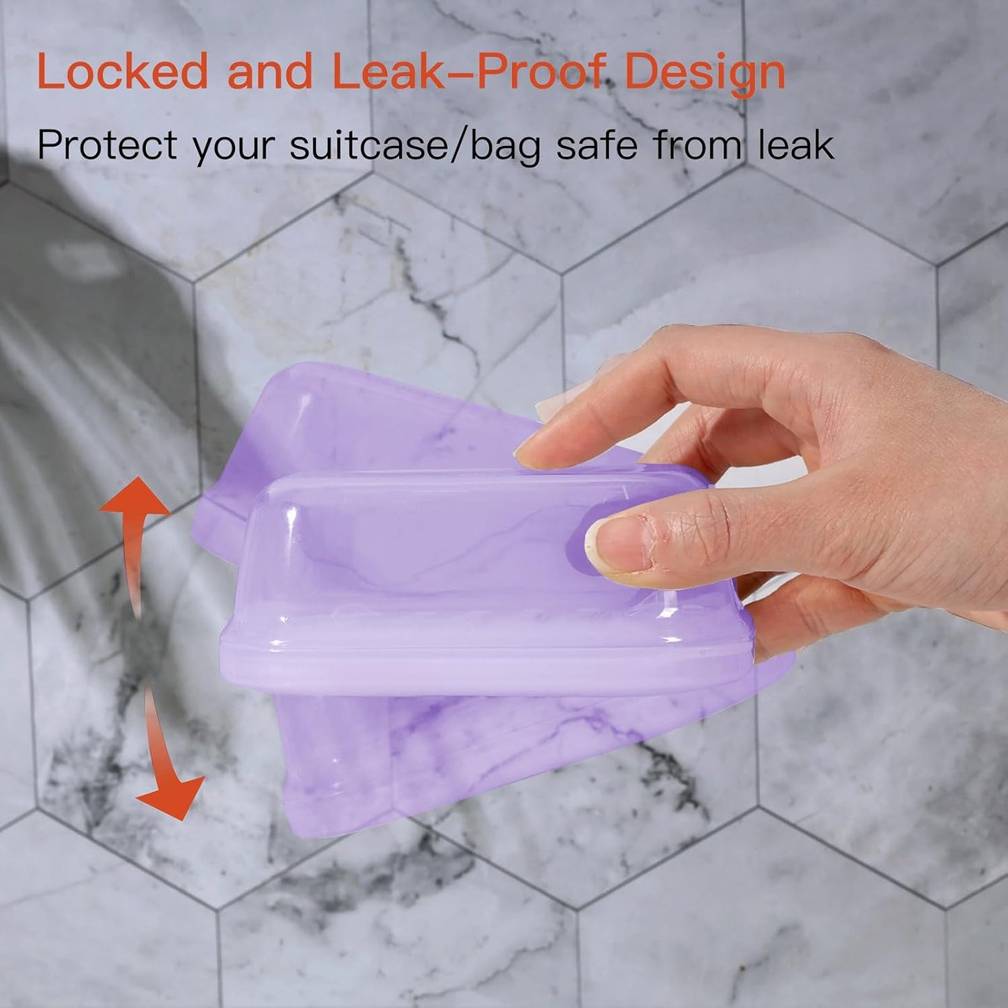 Leakproof Soap Dish with Lid & Draining Layer, Shatterproof Travel Bar Soap Holder Case Container, Portable Travel Size Toiletries Essentials for Camping, Gym, Bathroom, Yellow