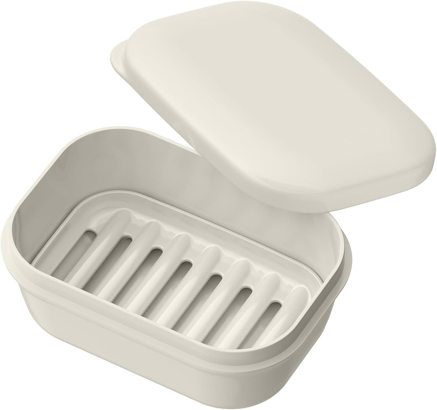 Leakproof Soap Dish with Lid & Draining Layer, Shatterproof Travel Bar Soap Holder Case Container, Portable Travel Size Toiletries Essentials for Camping, Gym, Bathroom, Yellow