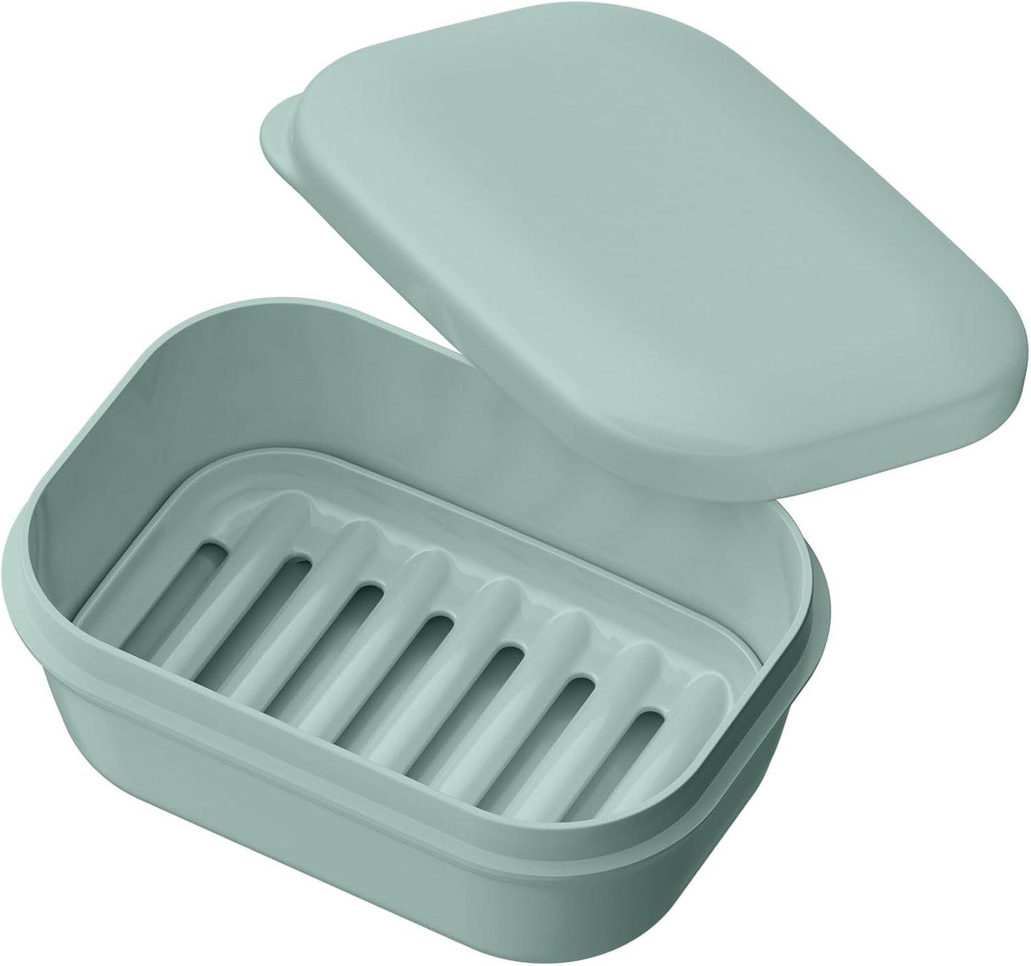Leakproof Soap Dish with Lid & Draining Layer, Shatterproof Travel Bar Soap Holder Case Container, Portable Travel Size Toiletries Essentials for Camping, Gym, Bathroom, Yellow