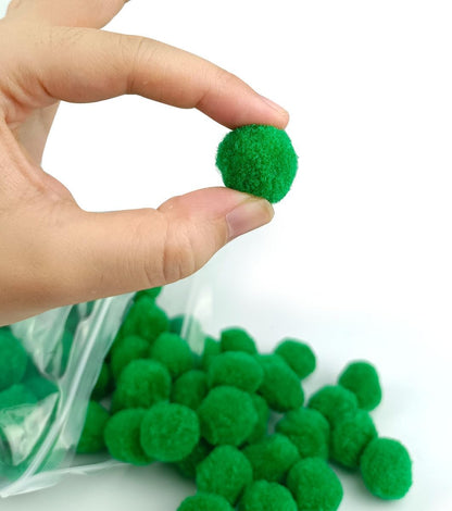 200 Pieces Pom Poms, 1 Inch Craft Pom Poms, Fuzzy Pompom Puff Balls for DIY Arts, Crafts Projects, Home Decorations (Yellow)