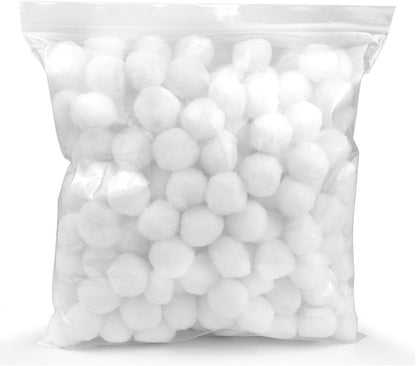 200 Pieces Pom Poms, 1 Inch Craft Pom Poms, Fuzzy Pompom Puff Balls for DIY Arts, Crafts Projects, Home Decorations (Yellow)
