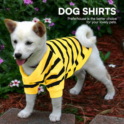 Dog Shirts for Small Dogs, Pet Striped T-Shirts, Dog Tee Shirts for Summer | Dog Shirt Vest for Small Breeds Like Chihuahuas, Yorkies, and Small French Bulldog, Year-Round Style with Tank-Style