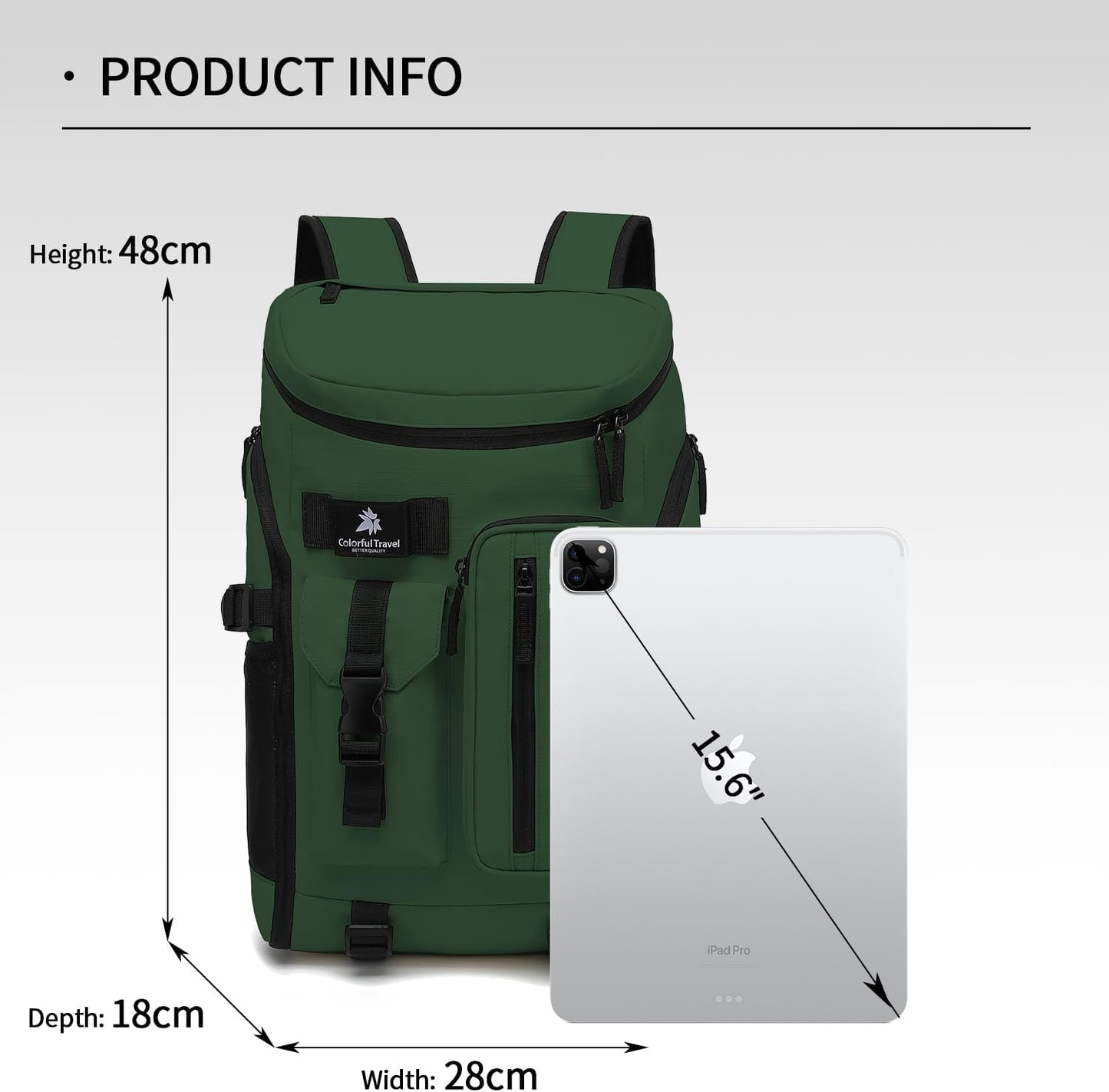 Gym Duffle Bag Backpack 4-Way Waterproof with Shoes Compartment for travel Sport Hiking laptop - Colors B