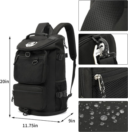Gym Duffle Bag Backpack 4-Way Waterproof with Shoes Compartment for travel Sport Hiking laptop - Colors B