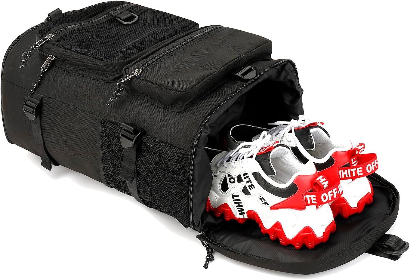 Gym Duffle Bag Backpack 4-Way Waterproof with Shoes Compartment for travel Sport Hiking laptop - Colors B
