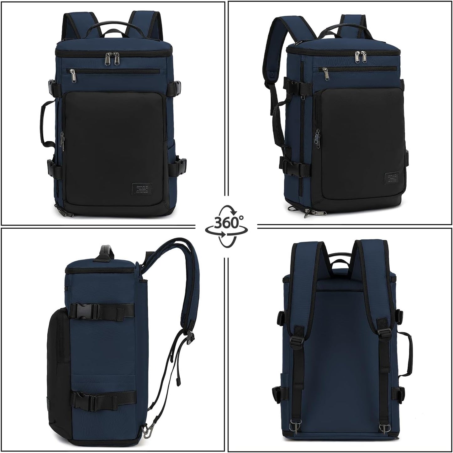 Gym Duffle Bag Backpack 4-Way Waterproof with Shoes Compartment for travel Sport Hiking laptop - Colors B