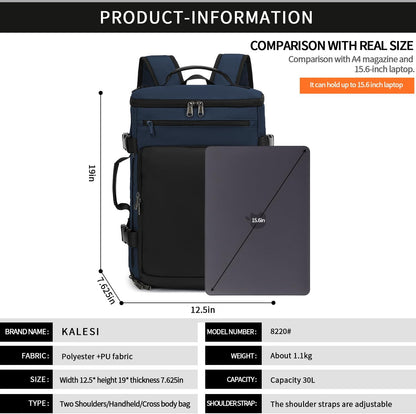 Gym Duffle Bag Backpack 4-Way Waterproof with Shoes Compartment for travel Sport Hiking laptop - Colors B