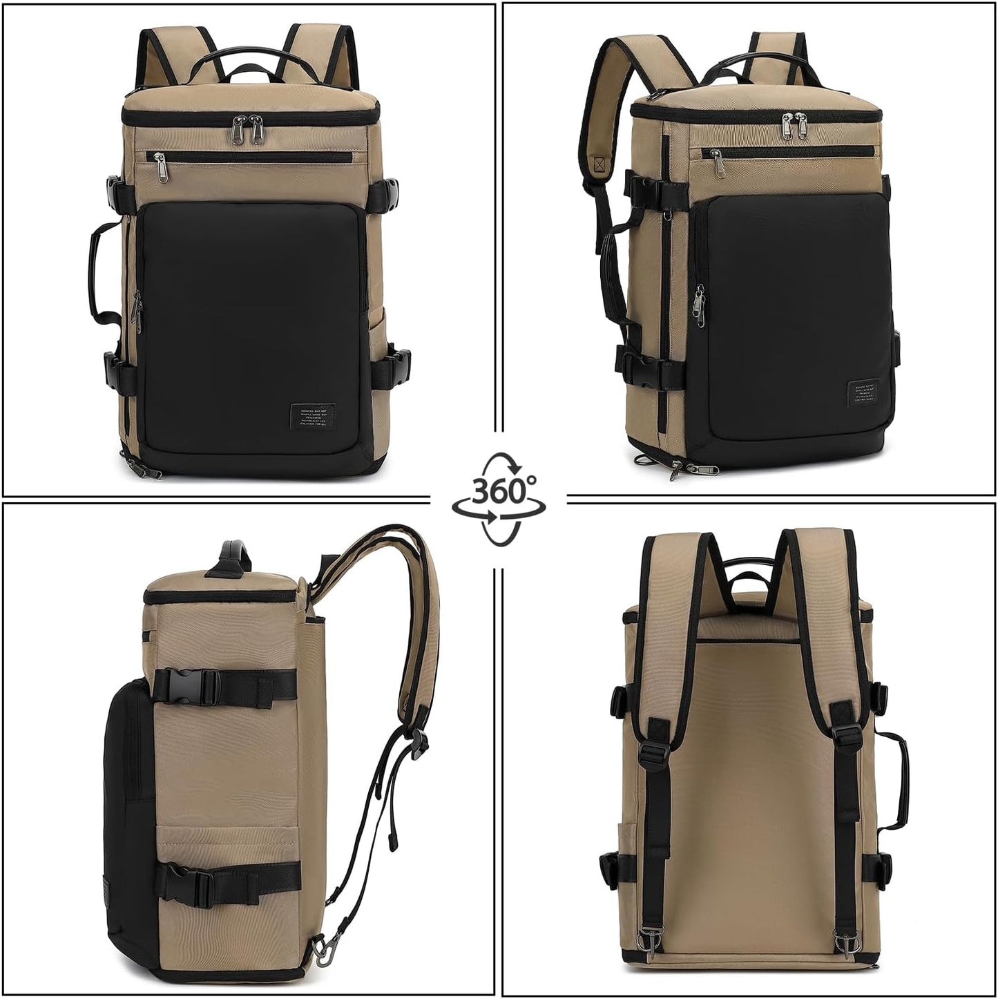 Gym Duffle Bag Backpack 4-Way Waterproof with Shoes Compartment for travel Sport Hiking laptop - Colors B