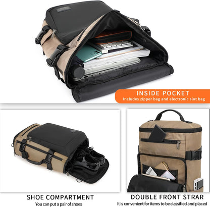 Gym Duffle Bag Backpack 4-Way Waterproof with Shoes Compartment for travel Sport Hiking laptop - Colors B