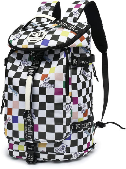 Gym Duffle Bag Backpack 4-Way Waterproof with Shoes Compartment for travel Sport Hiking laptop - Colors B