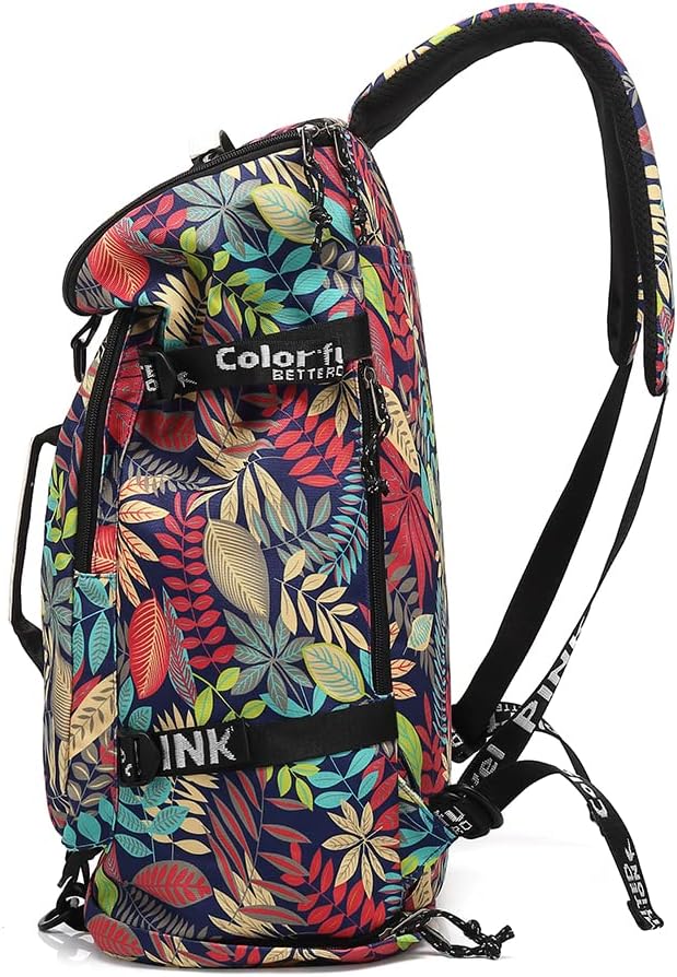 Gym Duffle Bag Backpack 4-Way Waterproof with Shoes Compartment for travel Sport Hiking laptop - Colors B