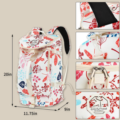 Gym Duffle Bag Backpack 4-Way Waterproof with Shoes Compartment for travel Sport Hiking laptop - Colors B